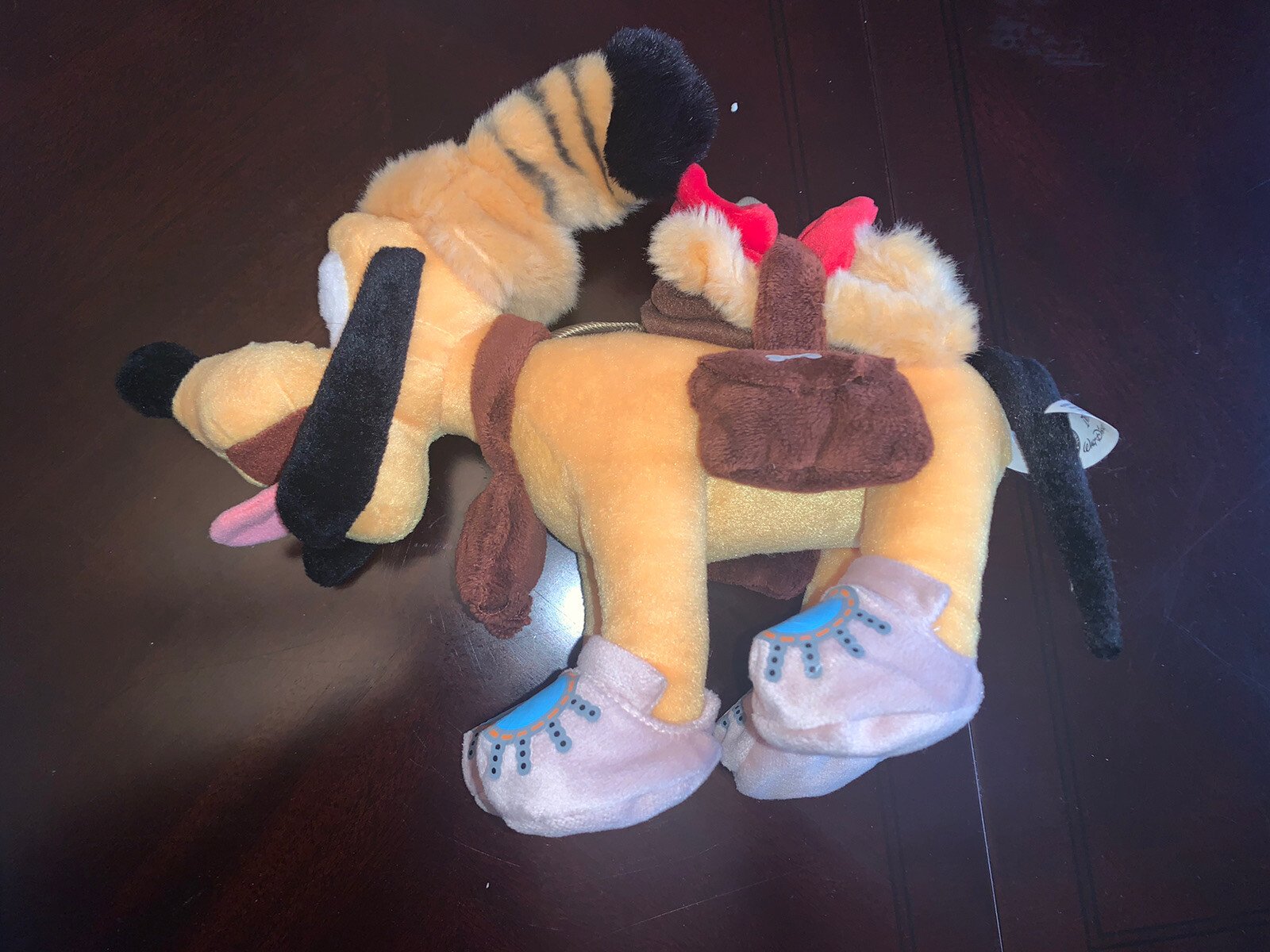 Exclusive Disney Pluto Plush Toy in Adorable Camping Outfit – Rare Collectible Disney Merchandise