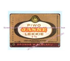 liquors bar pub Polish beer Elblag Piwo Jasne Lekkie Browar w Elblagu metal tin
