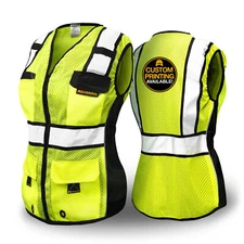 KwikSafety RoadBOSS Economy | Solid Reflective Tape | Safety Vest for Women