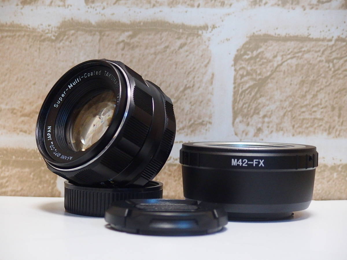 PENTAX Super Takumar 55mm F1.8 + マウントアダプター - レンズ PENTAX Super Takumar 55mm F1.8 + マウントアダプター - レンズ