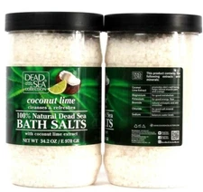 2 Dead Sea Collection Coconut Lime Cleanse & Refresh Natural Dead Sea Bath Salts