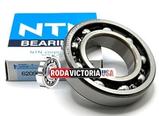 NTN JAPAN 6209 CM DEEP GROOVE BALL BEARING, OPEN TYPE, NO SEALS 45x85x19mm.