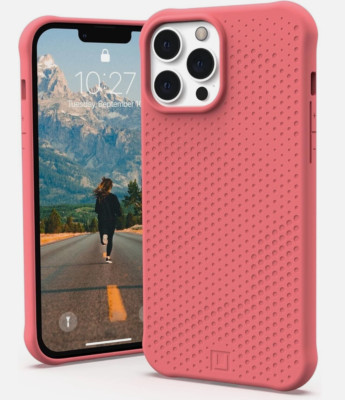 Offizielle UAG gehärtete Silikon Punkte Schutzhülle - iPhone 13 - rosa Flecken