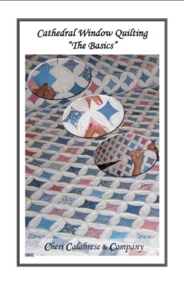 Cathedral Window Quilting Pattern ''The Basics'' Make Quilt, Wallhanging or Pillow