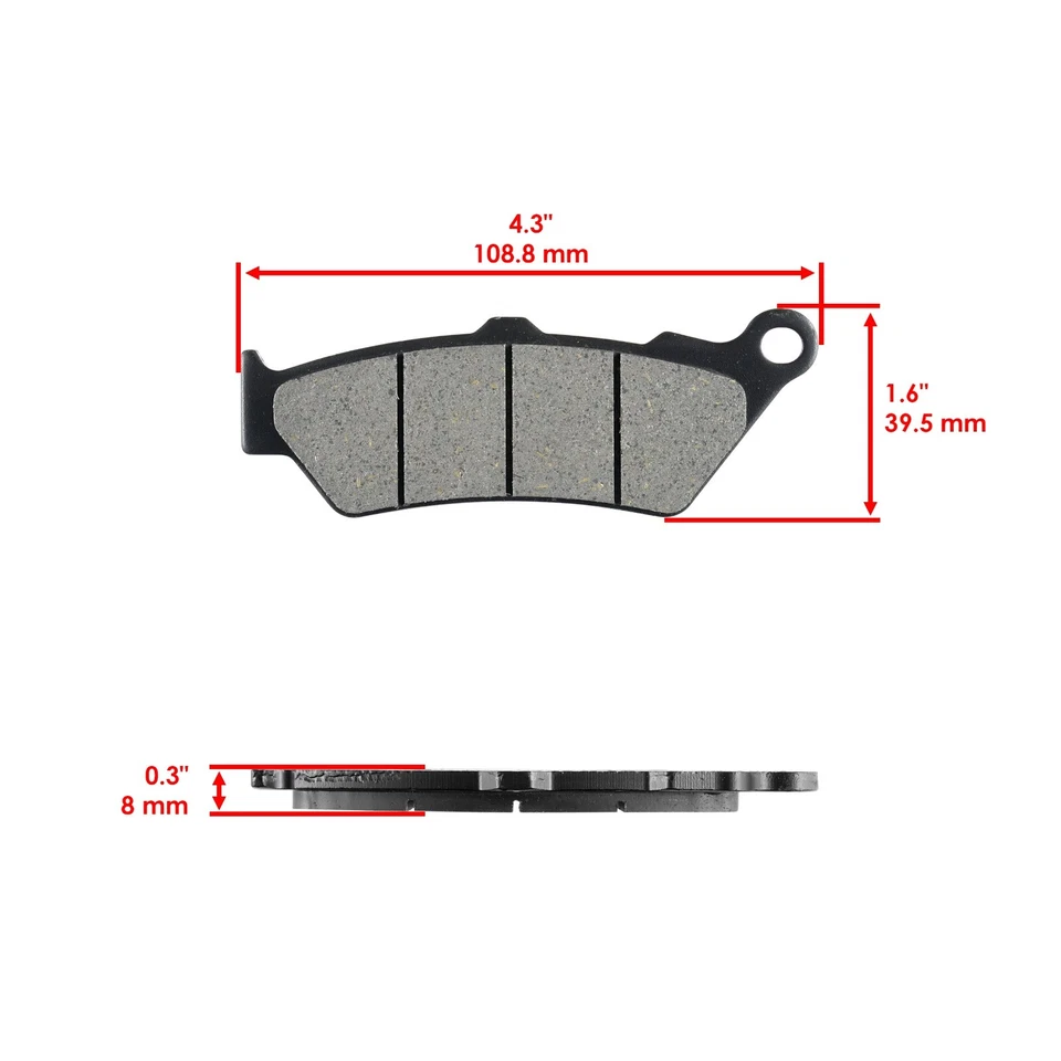 Pastillas de freno delanteras y traseras para Moto-Guzzi California Jackal 1100 1999 2000 2001 Foto 2 de 4