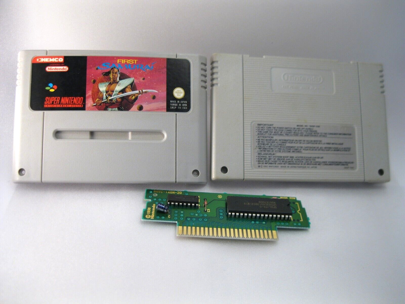 first samurai authentique version originale super nintendo fah