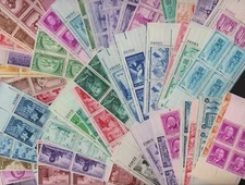 Starter Collection USA Mint Never Hinged lot of 50 Mostly older Plate # Blocks