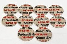 (10) 3M Scotch-Brite Cut and Polish Unitized Wheel 2”x1/8"x1/8” 5A Fine
