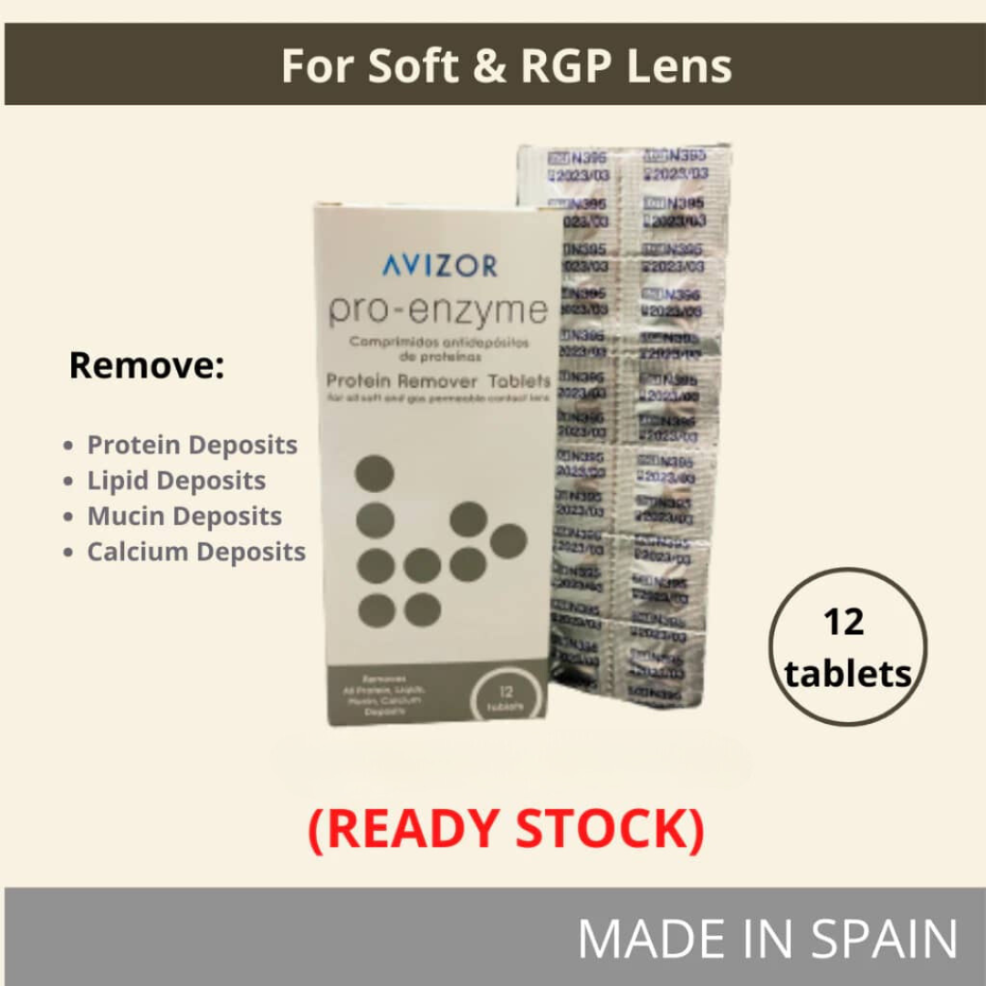 2 Boxes Avizor PRO ENZYME Protein Remover Tablets 12' Contact Lenses