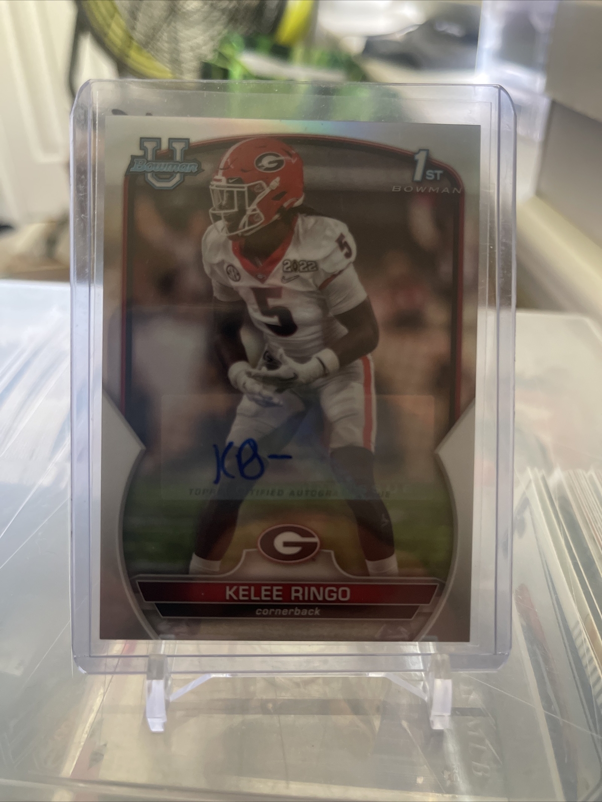 2022 Bowman University Chrome Auto Refractor #68 Kelee Ringo 498/499 - EAGLES!