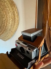 Vintage Polaroid SX-70 Alpha 1 Land Camera original Folding Brown Leather Case.