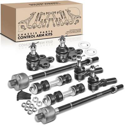 8Pcs Sway Bar Link Kit Tie Rod End for Buick Cadillac DeVille Oldsmobile Front