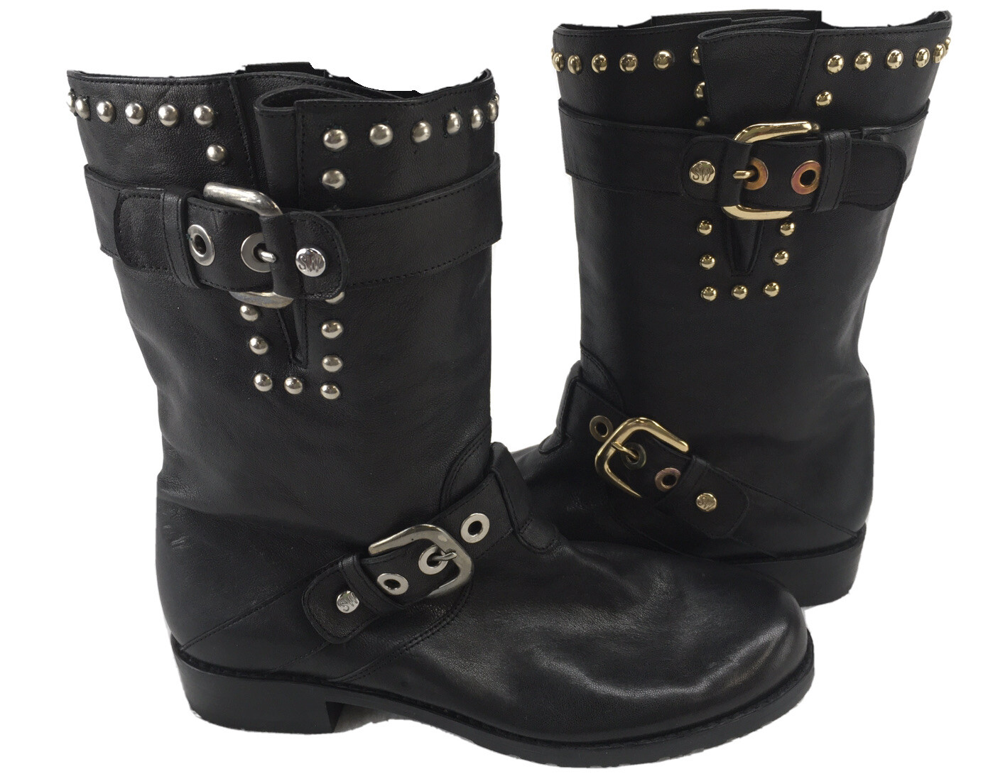 Stuart Weitzman Trotter Studded Moto 
