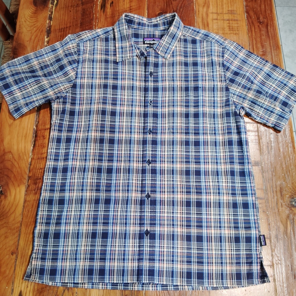 トップス 90s Patagonia Seersucker check shirt 90s Patagonia Seersucker check shirt