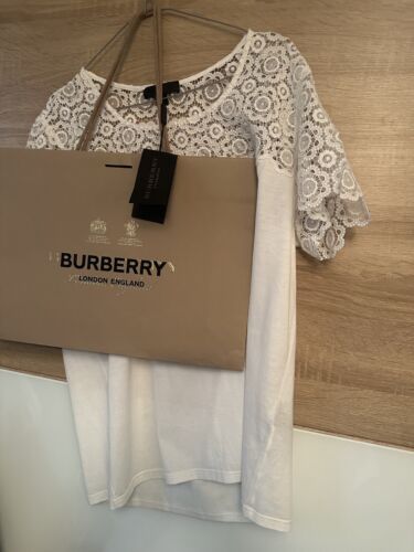 BURBERRY PRORSUM Dress Top/ Shirt BNWT+ Gift Bag Colour Off white Made In Italy - Picture 1 of 14