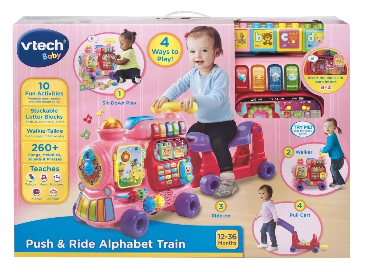 Push and ride alphabet train pink hotsell