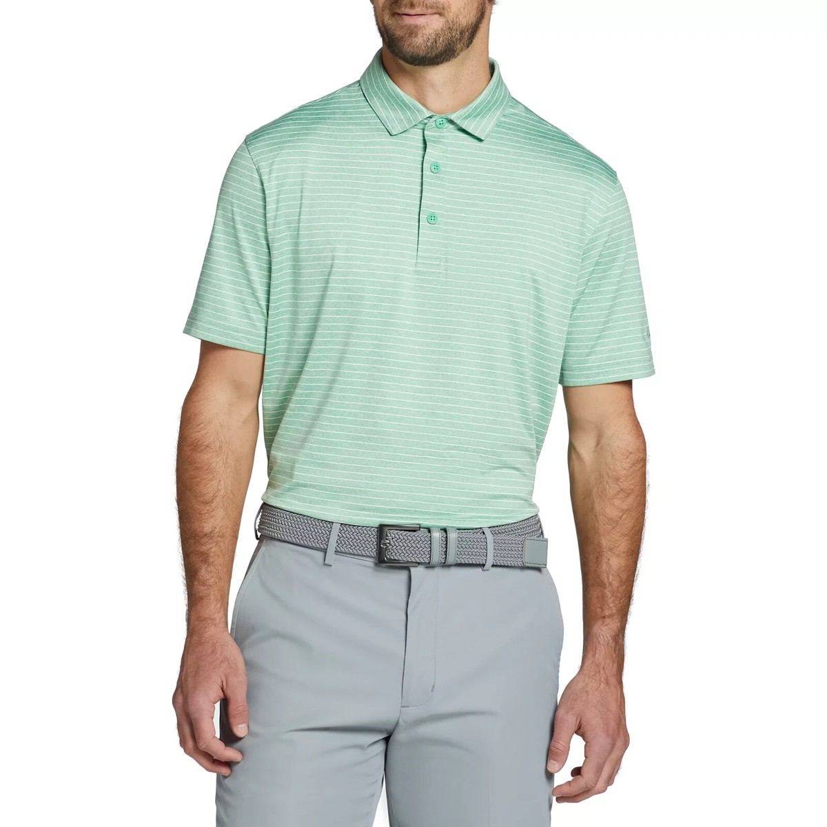 20セット Walter Hagen Performance 11 Classic Stripe Polo T-shirt, Light