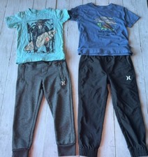 Hurley Grey/Black Dri-Fit Jogger Boys Size 4 XS Pants Quiksilver Hurley Surf 4