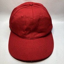 Plain Blank Red Fitted Medium/Large Hat Cap