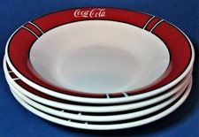 1996 Gibson Coca Cola Soup Bowls Lot of 4