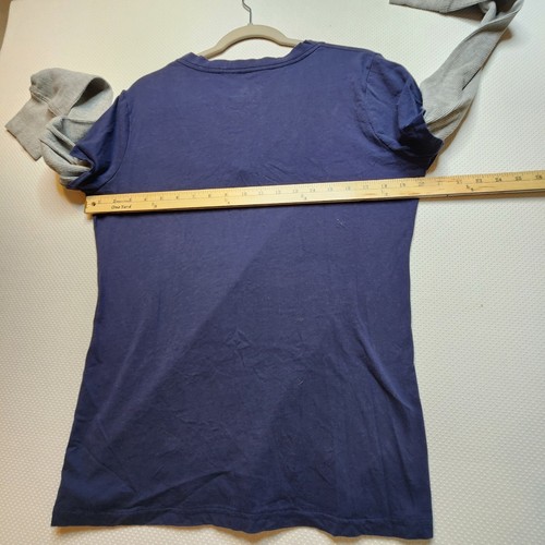 Chicago Bears Womens Top Shirt Extra Large Blue G-III 4Her Carl Banks Faux Layer - Picture 8 of 12