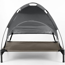 Elevated Dog Bed Pet Cat Mesh Camping Cot Canopy Indoor Outdoor Waterproof  Shed