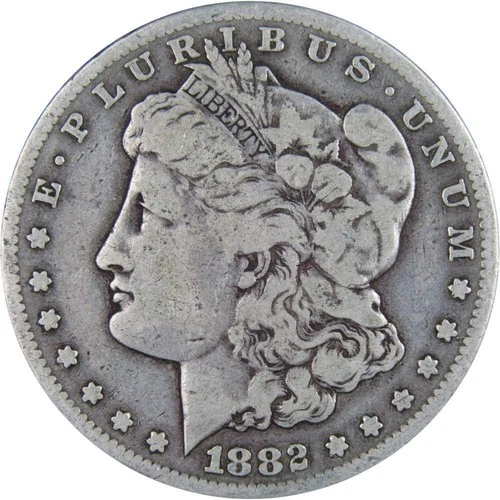 1882 S Morgan Dollar VG Very Good 90% Silver $1 US Coin Collectible