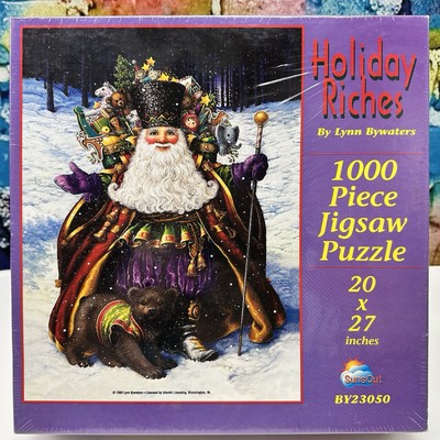 SunsOut 1,000 Piece Jigsaw Puzzle Christmas Holiday Riches Lynn Bywaters Fun NEW