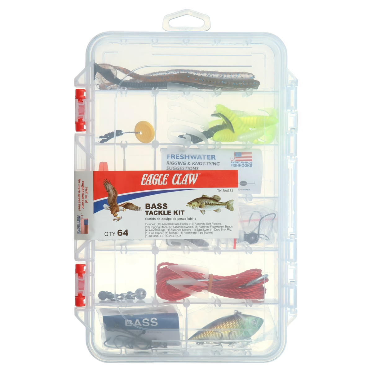 55 piece tackle box Meiho City Luck Strong Flip Latch Keeps Lid Closed Wakeman Fishing Single Tray Tackle
