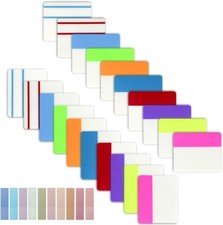 2 Inch Sticky Index Tabs, 600Pcs Writable and Repositionable File Tabs Flags