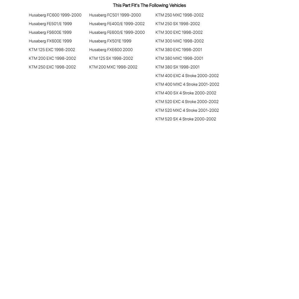 Kit de tapa de vejiga Race Tech KTM para KTM 380 EXC 1998-2001 Foto 3 de 4