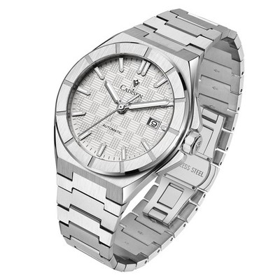 CADISEN Automatikuhr Herren mechanisch Gangreserve Saphirglas Armbanduhr analog