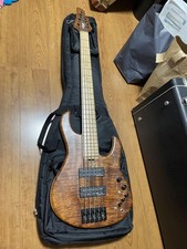 ESP Custom Order HALIBUT Flame Hawaiian Koa Electric Bass Guitar Near Mint #635