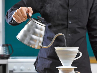 Hario V60 Buono Drip Kettle Stovetop Gooseneck Coffee Kettle 1.2L  Stain