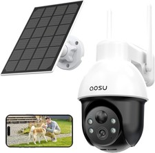 SolarCam D1 SE Solar Security Camera 3K PTZ Wireless Outdoor AI Human Detection
