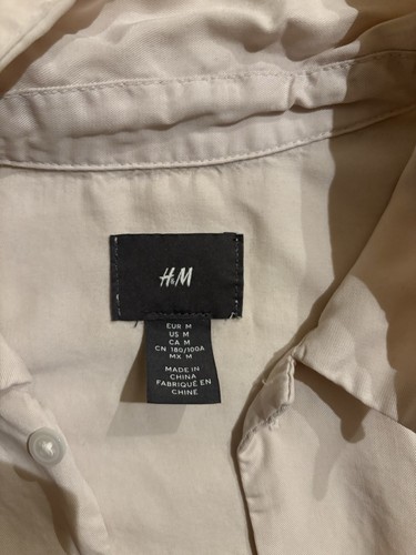 H&M button-up shirt Mens Short Sleeve - Picture 2 of 5