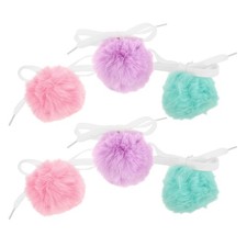 6 Pcs Roller Skating Accessories Pom Poms for Skates DIY Decoration