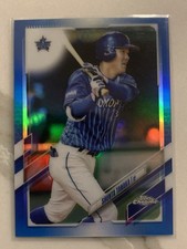 Topps 2021 Chrome NPB Shunta Tanaka Yokohama Blue Refractor RC #159/150