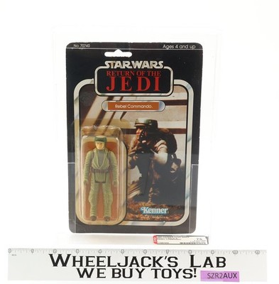 Rebel Commando AFA GRADED 75 75/85/85 Star Wars ROTJ 77 Back-A 1984 Kenner