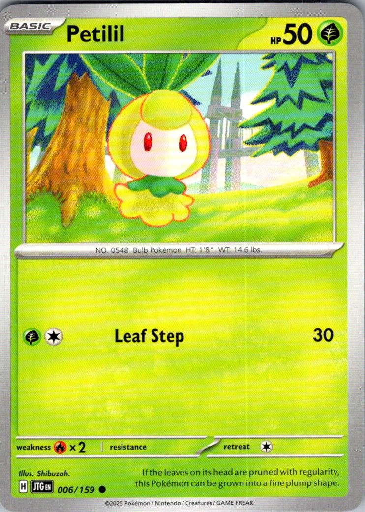 Petilil Journey Together 006/159 Common Pokemon Near Mint