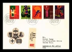 Dr Jim Stamps Liechtenstein Patron Saints 5v Set First Day Cover Registered