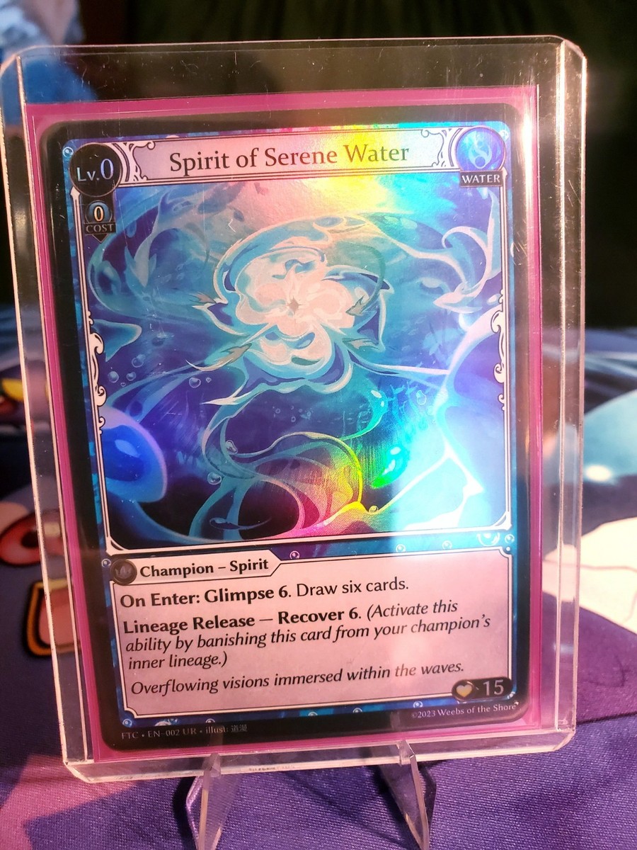 Grand Archive Spirit of Serene Water FOIL - Near Mint - Fractured
