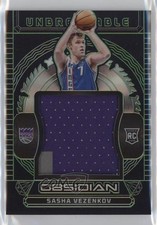 2023-24 Panini Obsidian Electric Etch Green 6/25 Sasha Vezenkov #UM-VEZ 3d3