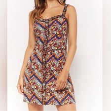 Forever 21 Floral Smocked Mini Dress Size Small