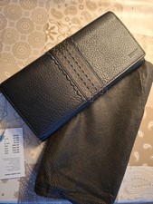 Portemonnaie Geldbörse schwarz Esprit Leder 19 x 9 cm Damen 