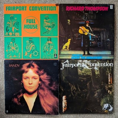RICHARD THOMPSON  FAIRPORT CONVENTION  SANDY DENNY  4 x LP  LOT    FREE SHIPPING