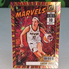2025 Panini Donruss Net Marvels Lexie Hull Indiana Fever #1 Orange Fireworks /75