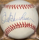Orel Hershisher Signed Official American League Baseball PSA Cleveland Indians