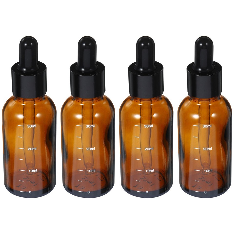 Dropper Battle 20Pcs Amber Glass Dropper Bottles for Essential Oils Travel Friendly ...