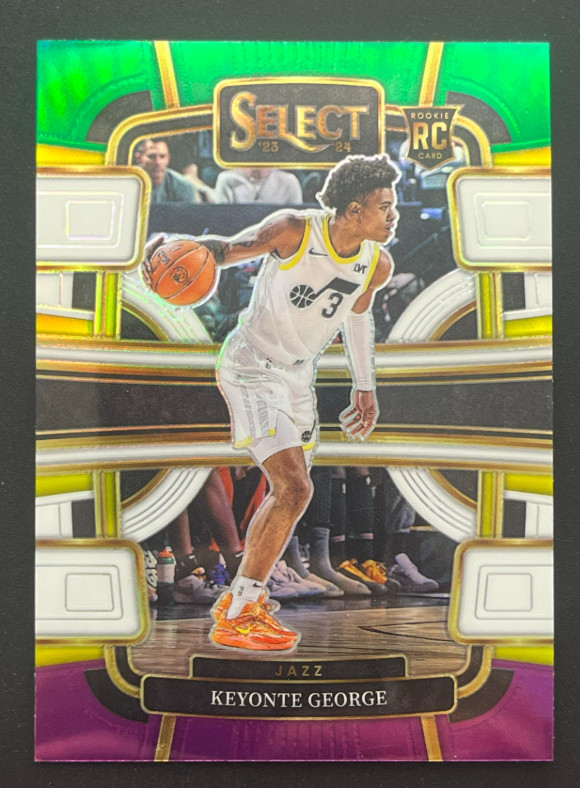Keyonte George 2023-24 Panini Select Tri-Color Concourse RC Jazz #75